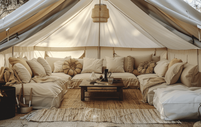 Christmas glamping