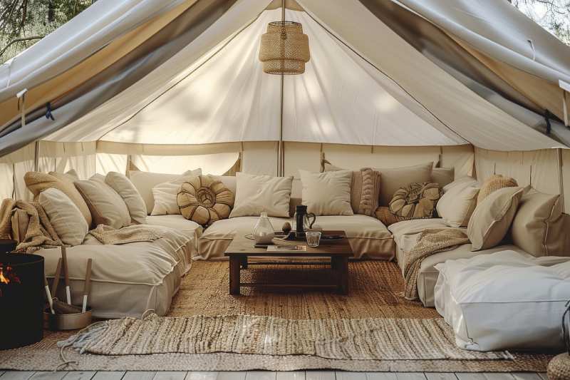 Christmas glamping